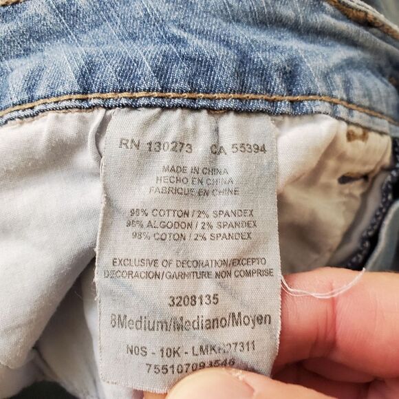 Lee Women's Lower On The Waist Cropped Jeans Blue Size 8 ..28 x 19 - Picture 11 of 12